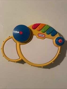 Little Tikes Poptunes Drum Set Cymbal Electronic Music Player Toddler - Works